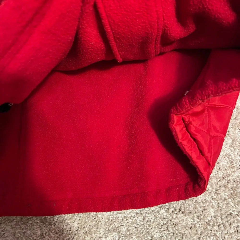 Red Quilted Fleece Lined Vest - Picture 5 of 5